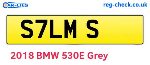 S7LMS are the vehicle registration plates.
