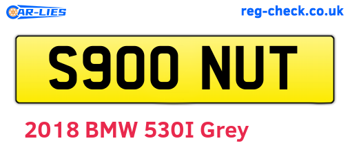 S900NUT are the vehicle registration plates.