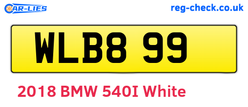 WLB899 are the vehicle registration plates.