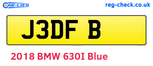 J3DFB are the vehicle registration plates.