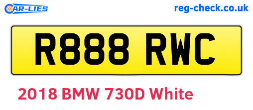 R888RWC are the vehicle registration plates.