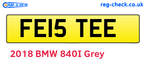 FE15TEE are the vehicle registration plates.