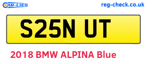 S25NUT are the vehicle registration plates.