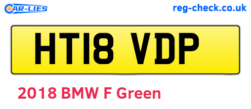 HT18VDP are the vehicle registration plates.
