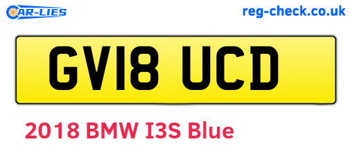 GV18UCD are the vehicle registration plates.