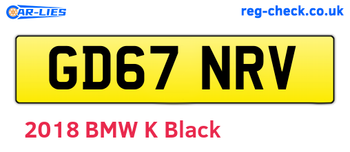 GD67NRV are the vehicle registration plates.