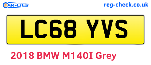 LC68YVS are the vehicle registration plates.