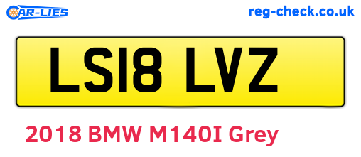 LS18LVZ are the vehicle registration plates.