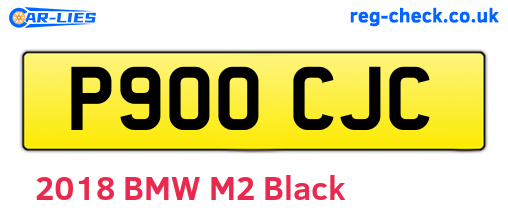 P900CJC are the vehicle registration plates.