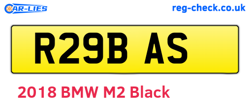 R29BAS are the vehicle registration plates.