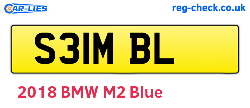 S31MBL are the vehicle registration plates.