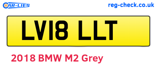 LV18LLT are the vehicle registration plates.