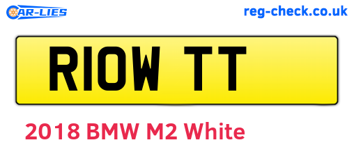 R10WTT are the vehicle registration plates.