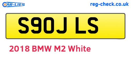 S90JLS are the vehicle registration plates.