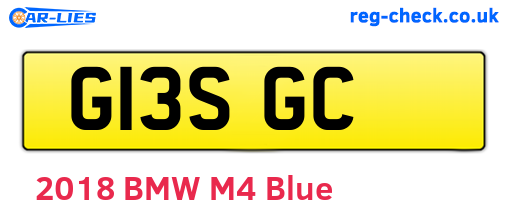 G13SGC are the vehicle registration plates.