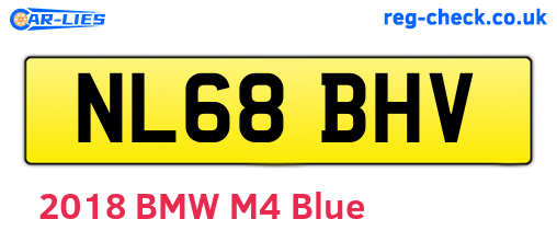 NL68BHV are the vehicle registration plates.
