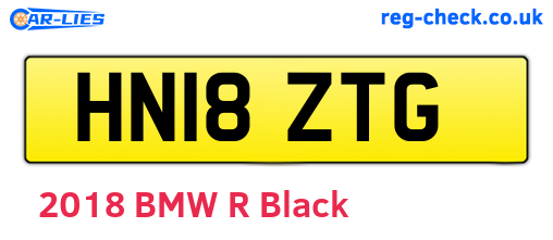 HN18ZTG are the vehicle registration plates.