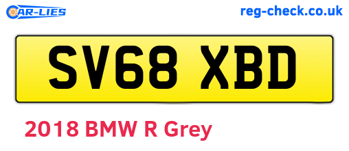 SV68XBD are the vehicle registration plates.