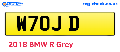 W7OJD are the vehicle registration plates.