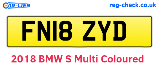 FN18ZYD are the vehicle registration plates.