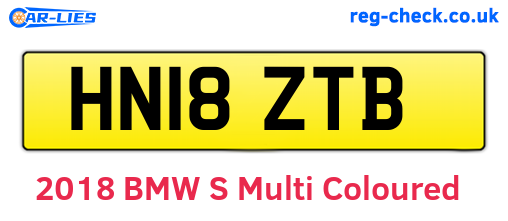 HN18ZTB are the vehicle registration plates.