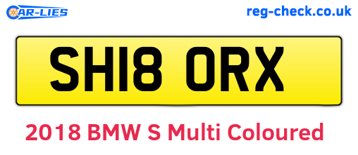 SH18ORX are the vehicle registration plates.