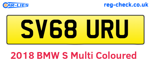 SV68URU are the vehicle registration plates.