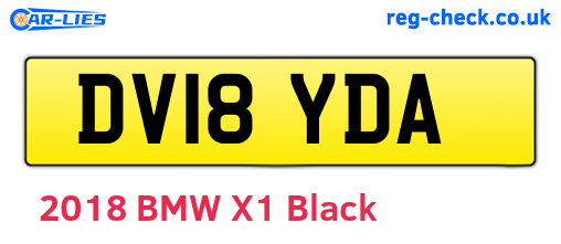 DV18YDA are the vehicle registration plates.