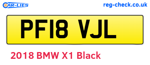 PF18VJL are the vehicle registration plates.