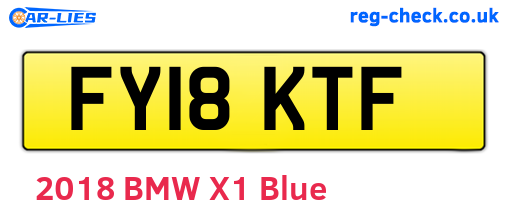 FY18KTF are the vehicle registration plates.