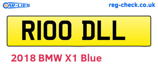 R100DLL are the vehicle registration plates.