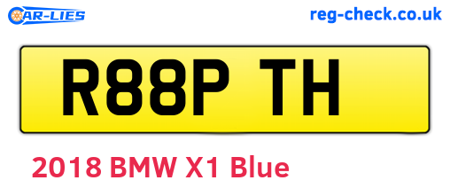 R88PTH are the vehicle registration plates.