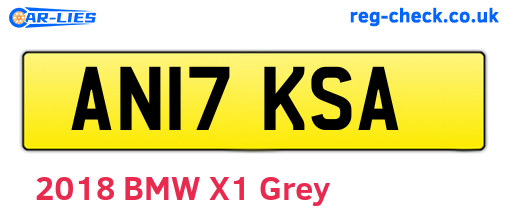 AN17KSA are the vehicle registration plates.