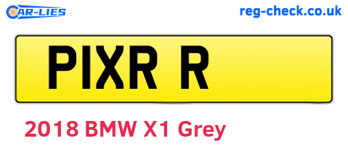 P1XRR are the vehicle registration plates.