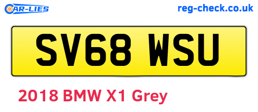 SV68WSU are the vehicle registration plates.