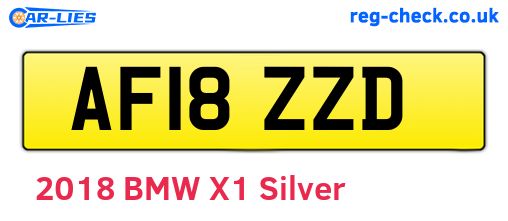 AF18ZZD are the vehicle registration plates.
