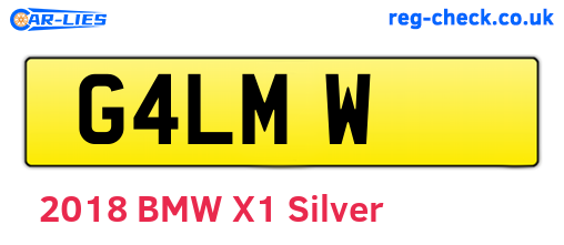 G4LMW are the vehicle registration plates.