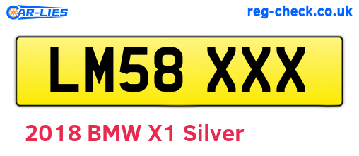 LM58XXX are the vehicle registration plates.