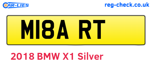 M18ART are the vehicle registration plates.