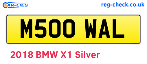 M500WAL are the vehicle registration plates.