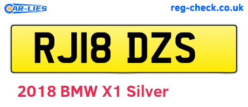RJ18DZS are the vehicle registration plates.