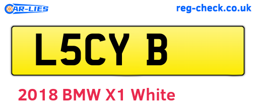 L5CYB are the vehicle registration plates.