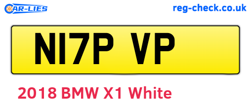 N17PVP are the vehicle registration plates.