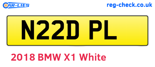 N22DPL are the vehicle registration plates.