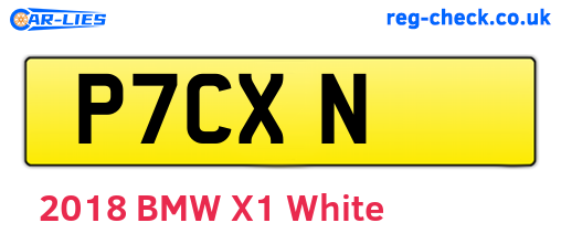 P7CXN are the vehicle registration plates.