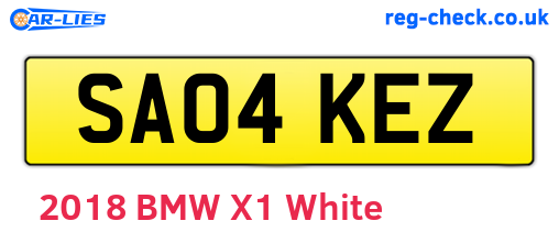 SA04KEZ are the vehicle registration plates.