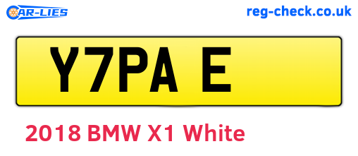 Y7PAE are the vehicle registration plates.