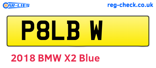 P8LBW are the vehicle registration plates.