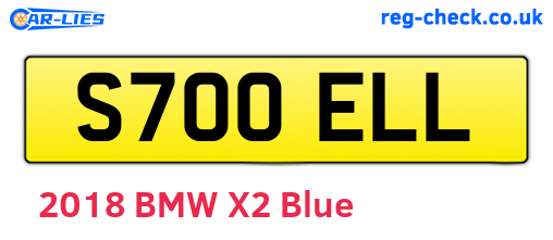S700ELL are the vehicle registration plates.