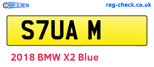 S7UAM are the vehicle registration plates.